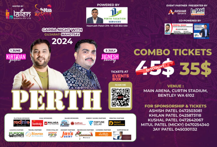 Garba Combo Special – Kirtidan Gadhvi & Jignesh Kaviraj – Perth