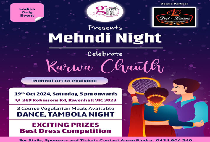 Mehndi Night – Celebrate Karwa Chauth – Ladies Event Only