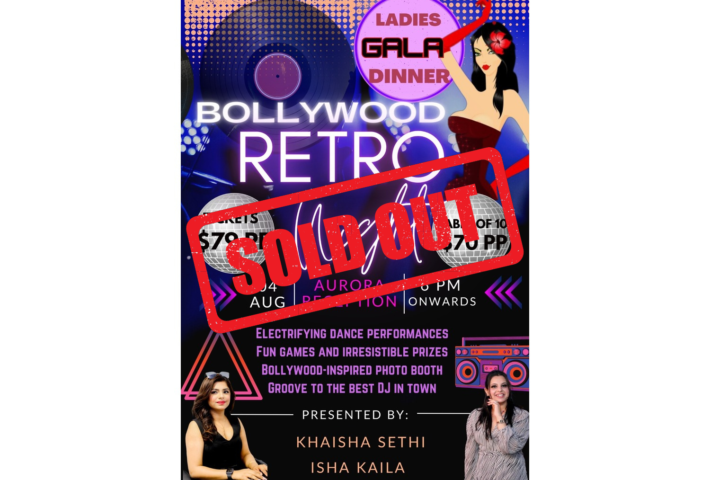 Bollywood Retro Night – Ladies Gala Dinner