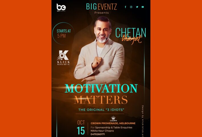 Motivation Matters with Chetan Bhagat In Melbourne