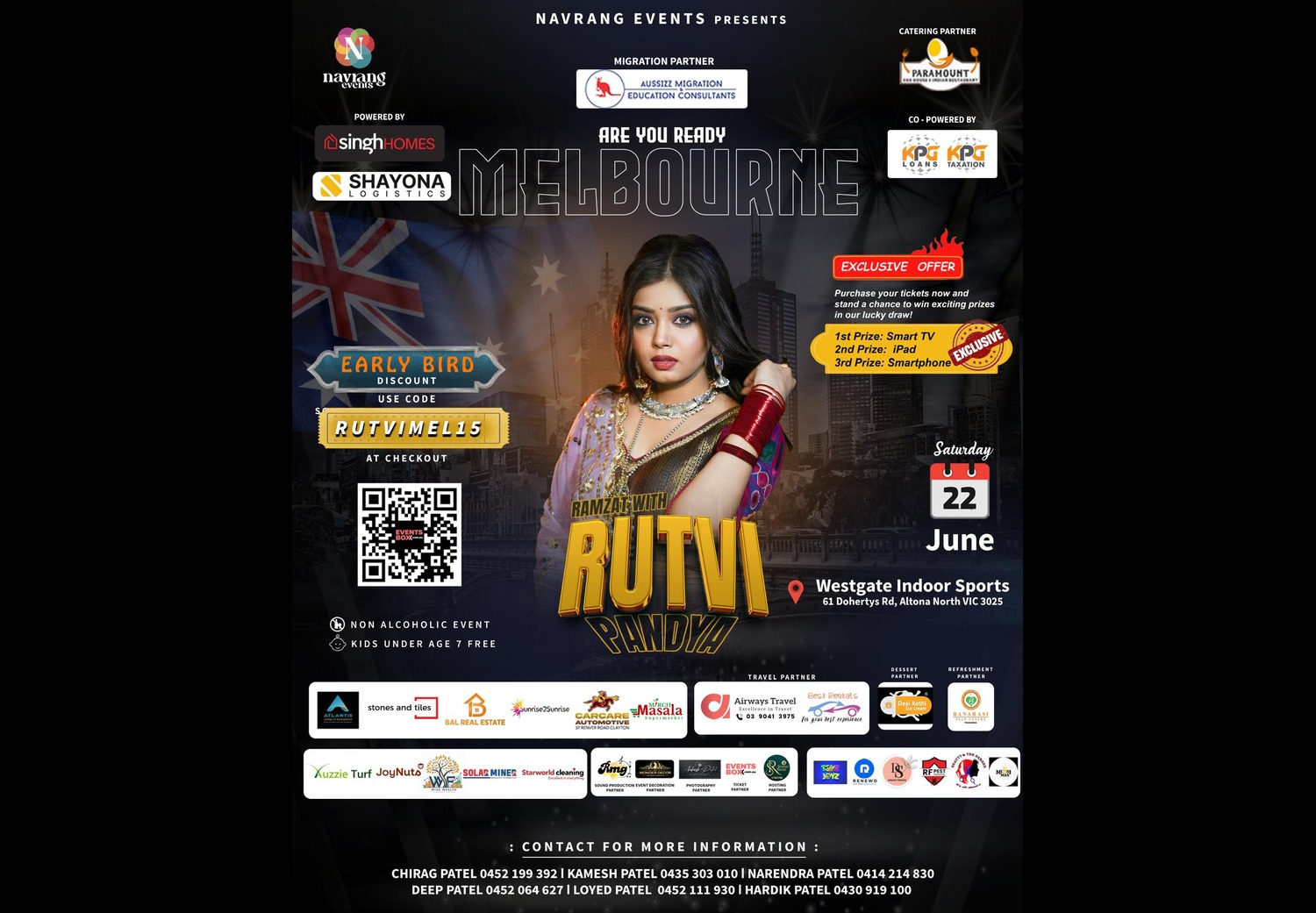 Garba Ni Ramzat With Rutvi Pandya In Melbourne Buy Ticket Online