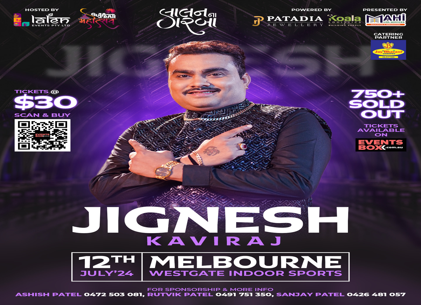 Garba Night With Jignesh Kaviraj Melbourne Buy Ticket Online