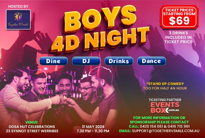 Boys 4D Night – Melbourne
