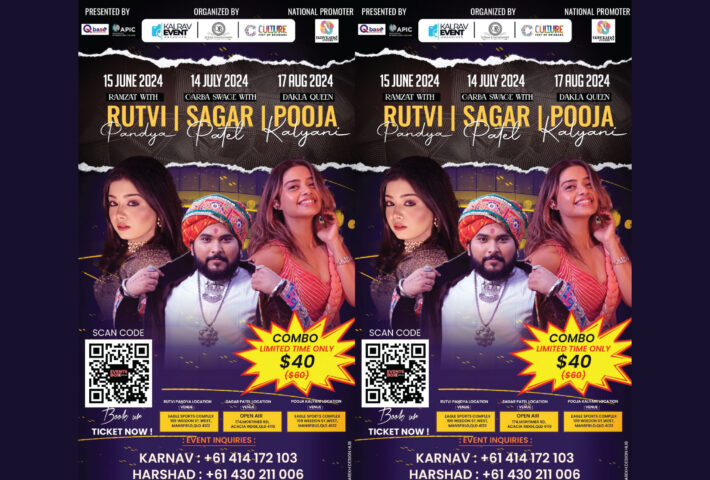 Ras Garba Combo Special – Sagar Patel, Rutvi Pandya and Pooja Kalyani – Brisbane