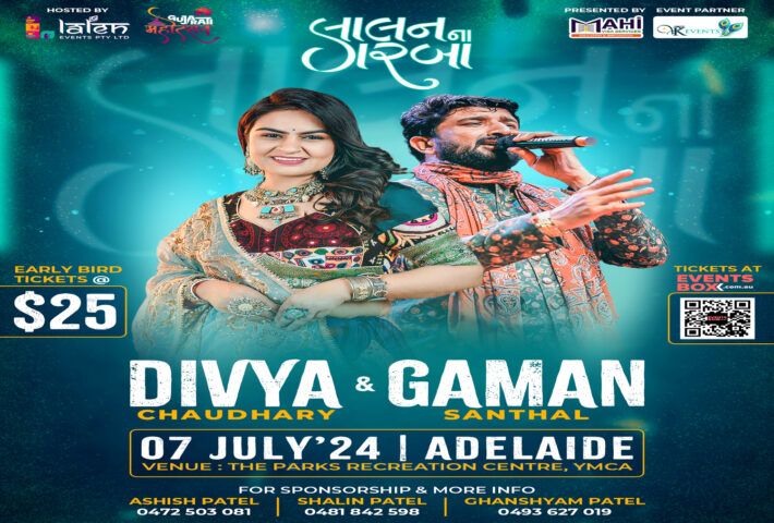 Garba Night with Divya Chaudhary and Gaman Santhal – Adelaide