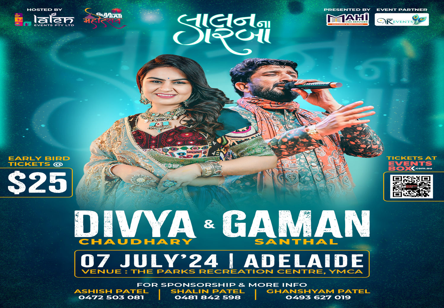 Garba Night With Divya Chaudhary And Gaman Santhal Adelaide Buy