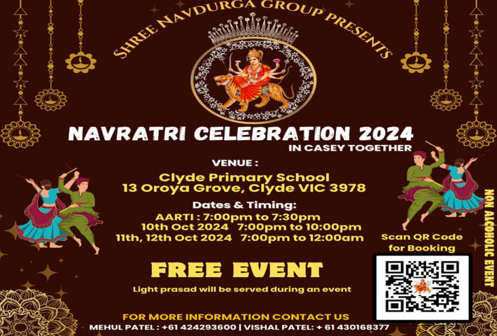 Navratri Celebration with Shree Navdurga Group Melbourne